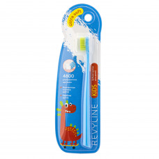 Детская зубная щетка Revyline Kids S4800 голубая - салатовая, Soft