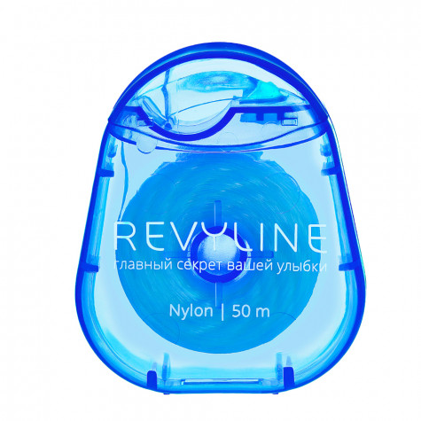 Зубная нить вощеная Revyline нейлон, мятная, 50 м