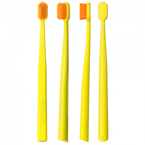 Детская зубная щетка Revyline Kids S4800 салатовая - оранжевая, Soft