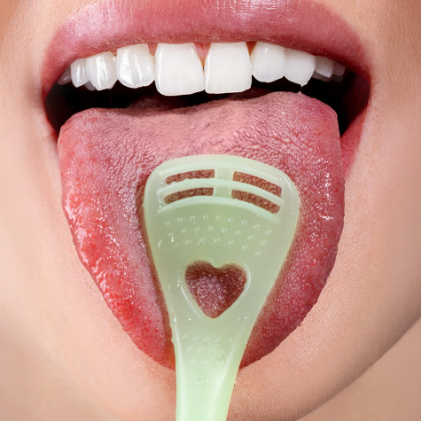 Скребок для языка Revyline Soft, салатовый