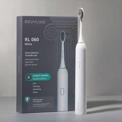 Электрическая звуковая зубная щётка Revyline RL 060, белая