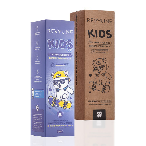Зубная паста Revyline Kids Черника, 60 г и по всей Армении в интернет-магазине Revyline.am