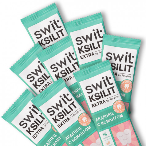 Леденцы на палочке Swit by Revyline Ksilit Extra Персик, 8 шт. и по всей Армении в интернет-магазине Revyline.am