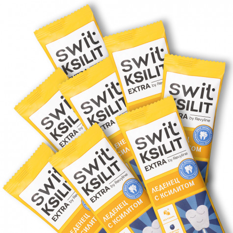 Леденцы на палочке Swit by Revyline Ksilit Extra Черника, 8 шт. и по всей Армении в интернет-магазине Revyline.am